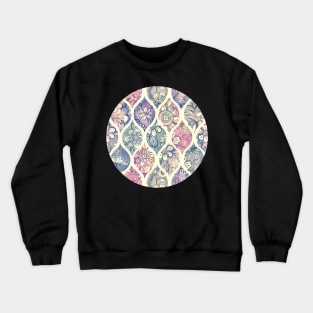 Patterned & Painted Floral Ogee in Vintage Tones Crewneck Sweatshirt